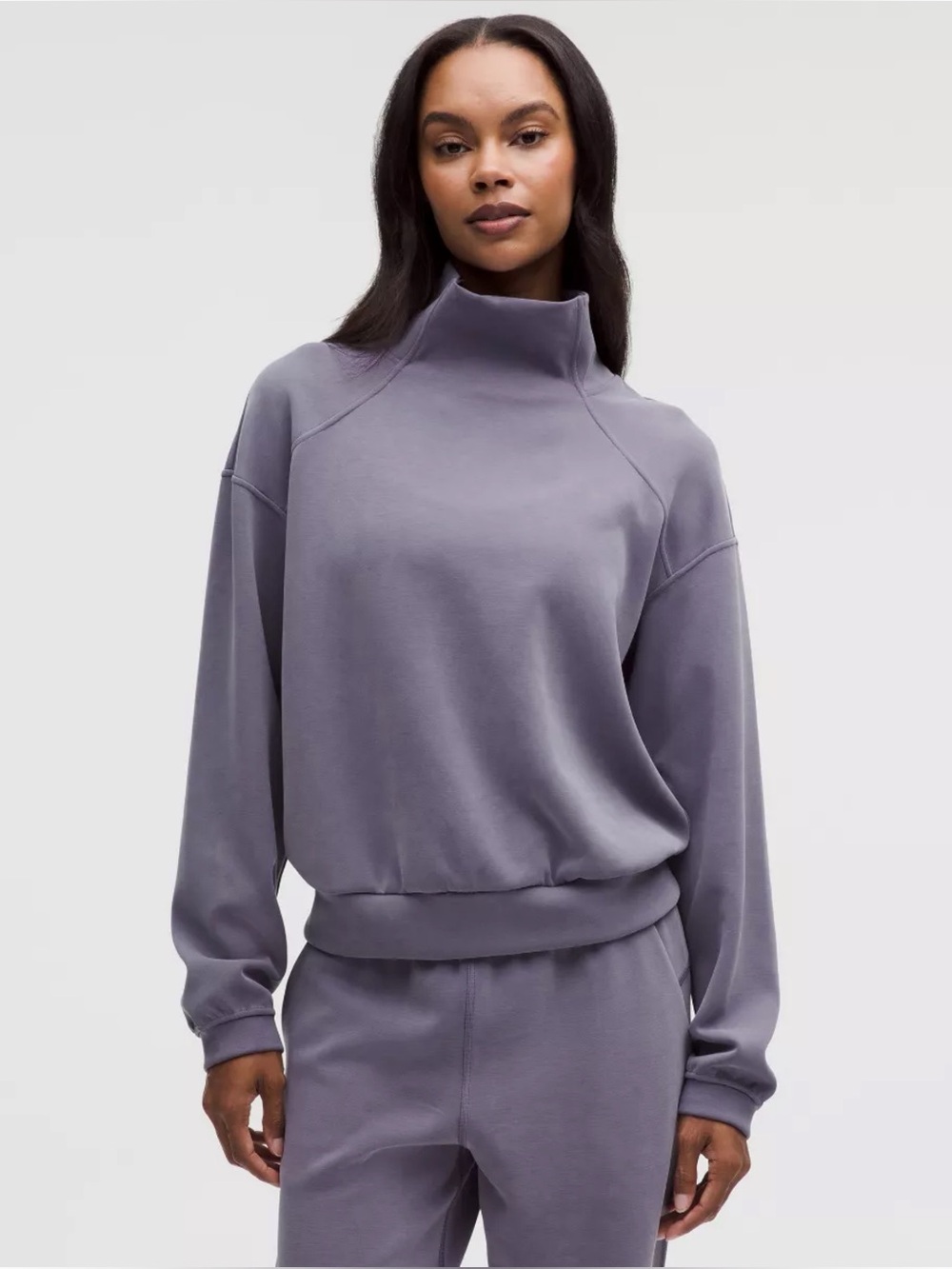 NWT Lululemon Brushed Softstreme Funnel Neck - Grape Mist
